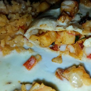 Plaza Azteca - Inside the seafood enchiladas. - Mexican Near Me - Niles, Ohio Plaza Azteca - Inside the seafood enchiladas. - Mexican Near Me - Niles, Ohio