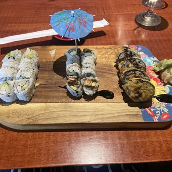 Tokyo Sushi Hibachi - Boston roll, New York roll, can't recall the last one - Sushi Bars Near Me - Apopka, Florida Tokyo Sushi Hibachi - Boston roll, New York roll, can't recall the last one - Sushi Bars Near Me - Apopka, Florida