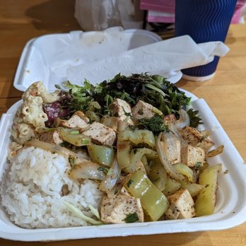 Aloha Wagon - Lime Tofu Platter and Kona Coffee. Generous and Delicious...my favorite combination - Filipino Near Me - Chicago, Illinois Aloha Wagon - Lime Tofu Platter and Kona Coffee. Generous and Delicious...my favorite combination - Filipino Near Me - Chicago, Illinois