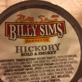 Billy Sims BBQ - the label of the product - Barbeque Near Me - Lawton, Oklahoma