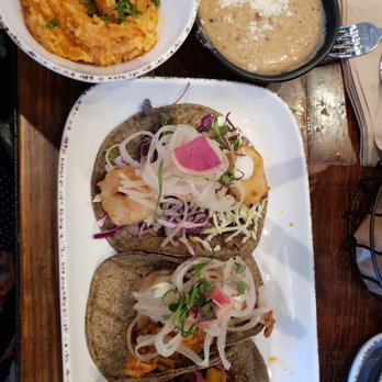 Don Orange - Trio taco plate with rice and black beans, portions are small I had "gourmet" toppings. Price was $23.00. - Mexican Near Me - Redlands, California