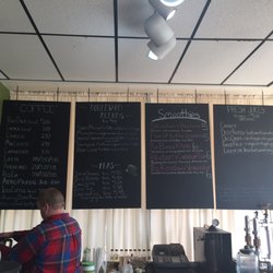 JC Health Foods - nice selection of smoothies, juices, coffee & tea