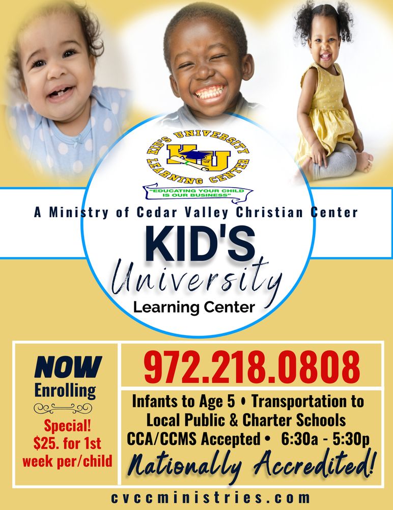 Kid's University Learning Center - childcare center in Lancaster, TX