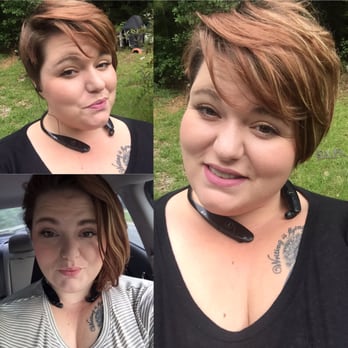 Le Chic Hair Studio - The short is my new cut, bottom left was where I started - Hair Extensions Near Me - Columbia, South Carolina Le Chic Hair Studio - The short is my new cut, bottom left was where I started - Hair Extensions Near Me - Columbia, South Carolina