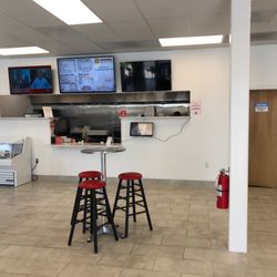Two Brothers Express - Takeout counter in the BP on Liberia.