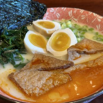 Ramen 4 Real - Veggie Jigoku Special with extra soft boiled egg - Ramen Near Me - Reno, Nevada Ramen 4 Real - Veggie Jigoku Special with extra soft boiled egg - Ramen Near Me - Reno, Nevada