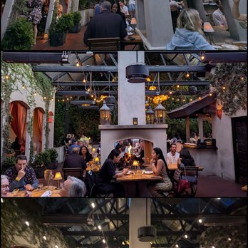 Firefly - Indoor/Outdoor dining room going from day to evening - New American Near Me - Studio City, California