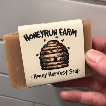 Honeyrun Farm - a hand holding a bar of soap - Honey Near Me - Williamsport , Ohio Honeyrun Farm - a hand holding a bar of soap - Honey Near Me - Williamsport , Ohio