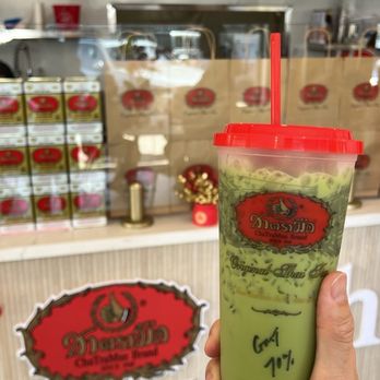 ChaTraMue Original Thai Tea - Green Thai tea - Bubble Tea Near Me - Los Angeles, California