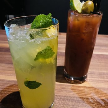 Yard House - Pineapple Express (Front) and Tito's Bloody Mary (Back) - New American Near Me - San Jose, California Yard House - Pineapple Express (Front) and Tito's Bloody Mary (Back) - New American Near Me - San Jose, California