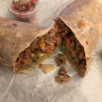 Los Jilberto's Taco Shop - Nak Burrito which is their Cali Burrito - Mexican Near Me - Temecula, California