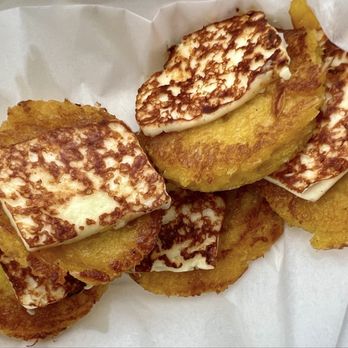 Arepas Cafe - 5 Piece Mini Cachapas - Venezuelan Near Me - Astoria, New York