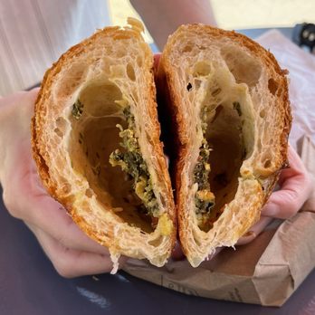 Passion Bakery Cafe - Spinach & Feta Croissant has barely any filling (8.24.22) - Bakeries Near Me - Rockville, Maryland