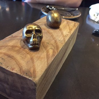 The Carbon Bar - Chocolate bourbon skulls to top off a delectable brunch! Part of the Prix rice menu - Barbeque Near Me - Toronto, Ontario The Carbon Bar - Chocolate bourbon skulls to top off a delectable brunch! Part of the Prix rice menu - Barbeque Near Me - Toronto, Ontario