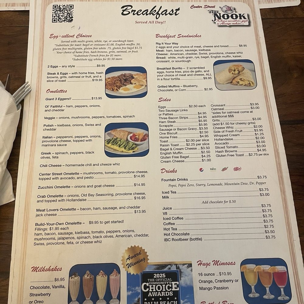 Center Street Nook - Menu 2 - Breakfast & Brunch Near Me - Jupiter, Florida Center Street Nook - Menu 2 - Breakfast & Brunch Near Me - Jupiter, Florida