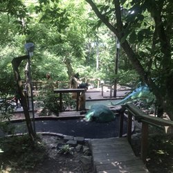 Mountain State Miniature Golf - View from top / start of course down the hill