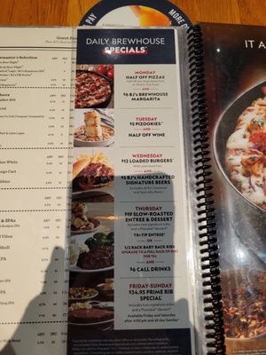 Menu photo 3 BJ's Restaurant & Brewhouse Corona, CA