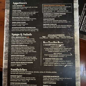 Big Mike's Steakhouse - Menu - Steakhouses Near Me - Orange Beach, Alabama