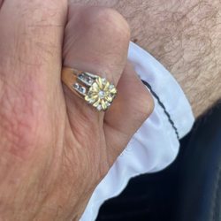 The famous starburst ring worn back in the day by many jewelers..
