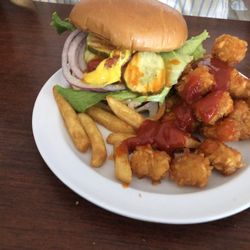 Pacific Brew Haus - Build a Burger with Tots and Pepper Jack.