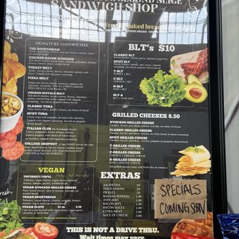 World Famous Second Slice Sandwich Shop - Menu - Sandwiches Near Me - Houston, Texas World Famous Second Slice Sandwich Shop - Menu - Sandwiches Near Me - Houston, Texas