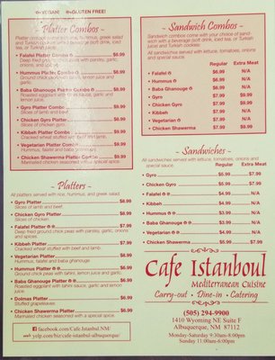 Menu photo 5 Cafe Istanbul Albuquerque, NM