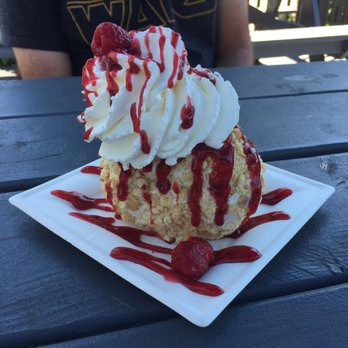 Lake Effect Artisan Ice Cream - July 2018 Raspberry Yelp Sundae $5 and $1 is donated to Mercy Flight - nice! Pretty big, fed 3 of us! - Ice Cream & Frozen Yogurt Near Me - Buffalo, New York