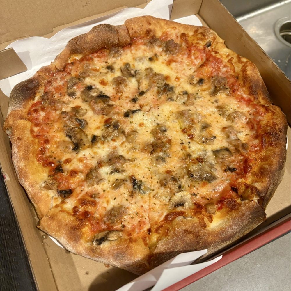 12" Cheese add mushroom and sausage 12" Cheese add mushroom and sausage