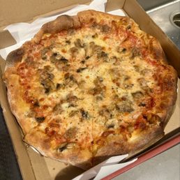 12" Cheese add mushroom and sausage 12" Cheese add mushroom and sausage