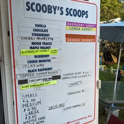 Scooby's Scoops - Updated flavors (September 2021).