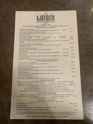 Menu photo 4 Luigi's Italian Restaurant Gonzales, CA Menu photo 4 Luigi's Italian Restaurant Gonzales, CA