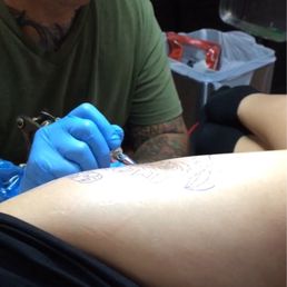 Flower thigh tattoo Flower thigh tattoo