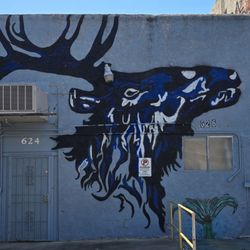City of Red Bluff - Mural along the dumpster alley of Los Mariachis