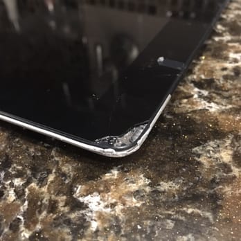 Apple Crack Repairs - A bad repair but another company!  They didn't have the right tools so they just cut and filed the metal housing away. - Mobile Phone Repair Near Me - Miller Place, New York