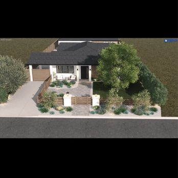 New Dawn Construction - Final design of front yard - General Contractors Near Me