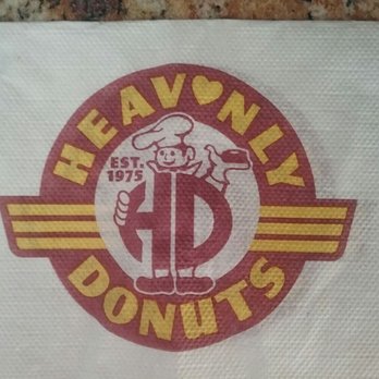 Heav'nly Donuts - a logo on a napkin - Donuts Near Me - Windham, New Hampshire