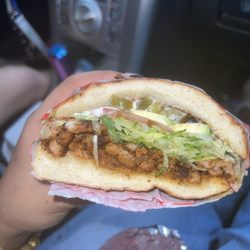 Spicy pork torta