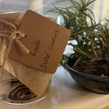 Ammatoli - Date cookies to go! Love the little jar! Also vegan ! - Mediterranean Near Me - Long Beach, California Ammatoli - Date cookies to go! Love the little jar! Also vegan ! - Mediterranean Near Me - Long Beach, California