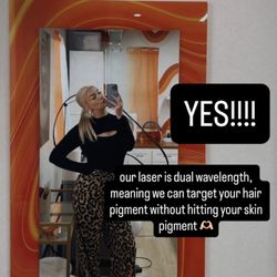 Foxy Laser - We love helping clients of all skin tones feel confident and comfortable with laser hair removal!