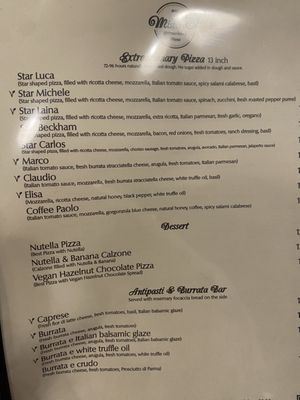 Menu photo 1 Mister O1 Extraordinary Pizza - Naples Naples, FL