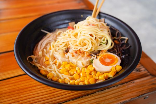 Lifting Noodles Ramen by null