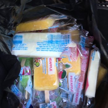 El Paraiso Popsicles - a plastic bag full of popsicles - Mexican Near Me - Los Angeles, California