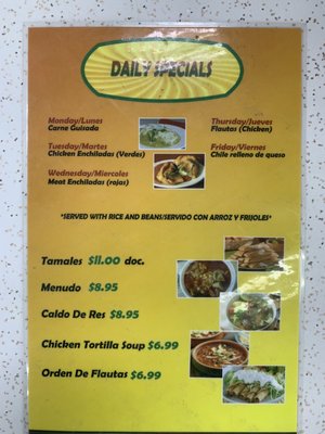 Menu photo 1 Sabor de Mi Tierra Keller, TX
