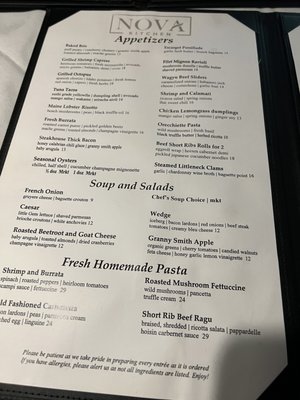 Menu photo 6 Nova Kitchen Blauvelt, NY