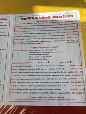 Menu photo 1 Yagg Sii Tenn Apex, NC Menu photo 1 Yagg Sii Tenn Apex, NC