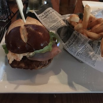 Antlers Fireside Grill - Southern Fried Chicken and Cheese Sandwich. This has lettuce, tomato jam, pimento, ham and bbq sauce. Sooo good! - Bars Near Me - Stanwood, Michigan Antlers Fireside Grill - Southern Fried Chicken and Cheese Sandwich. This has lettuce, tomato jam, pimento, ham and bbq sauce. Sooo good! - Bars Near Me - Stanwood, Michigan