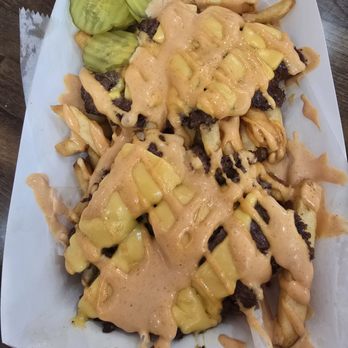 Slap Burger - Loaded Beef Fries & Cheese Platter - Burgers Near Me - Paterson, New Jersey Slap Burger - Loaded Beef Fries & Cheese Platter - Burgers Near Me - Paterson, New Jersey