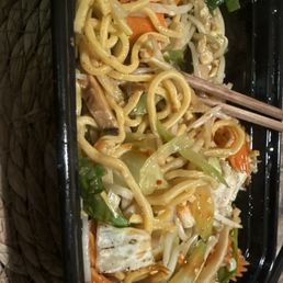 Take out tonight. It was soo flavorful #ChickenChowMein paired nicely with their blueberry soda