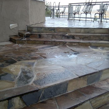 Terrapin Tile - the steps leading up to the patio - General Contractors Near Me - Vashon Island, Washington Terrapin Tile - the steps leading up to the patio - General Contractors Near Me - Vashon Island, Washington