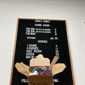 Edible - Cookie dough - Desserts Near Me - Honolulu, Hawaii